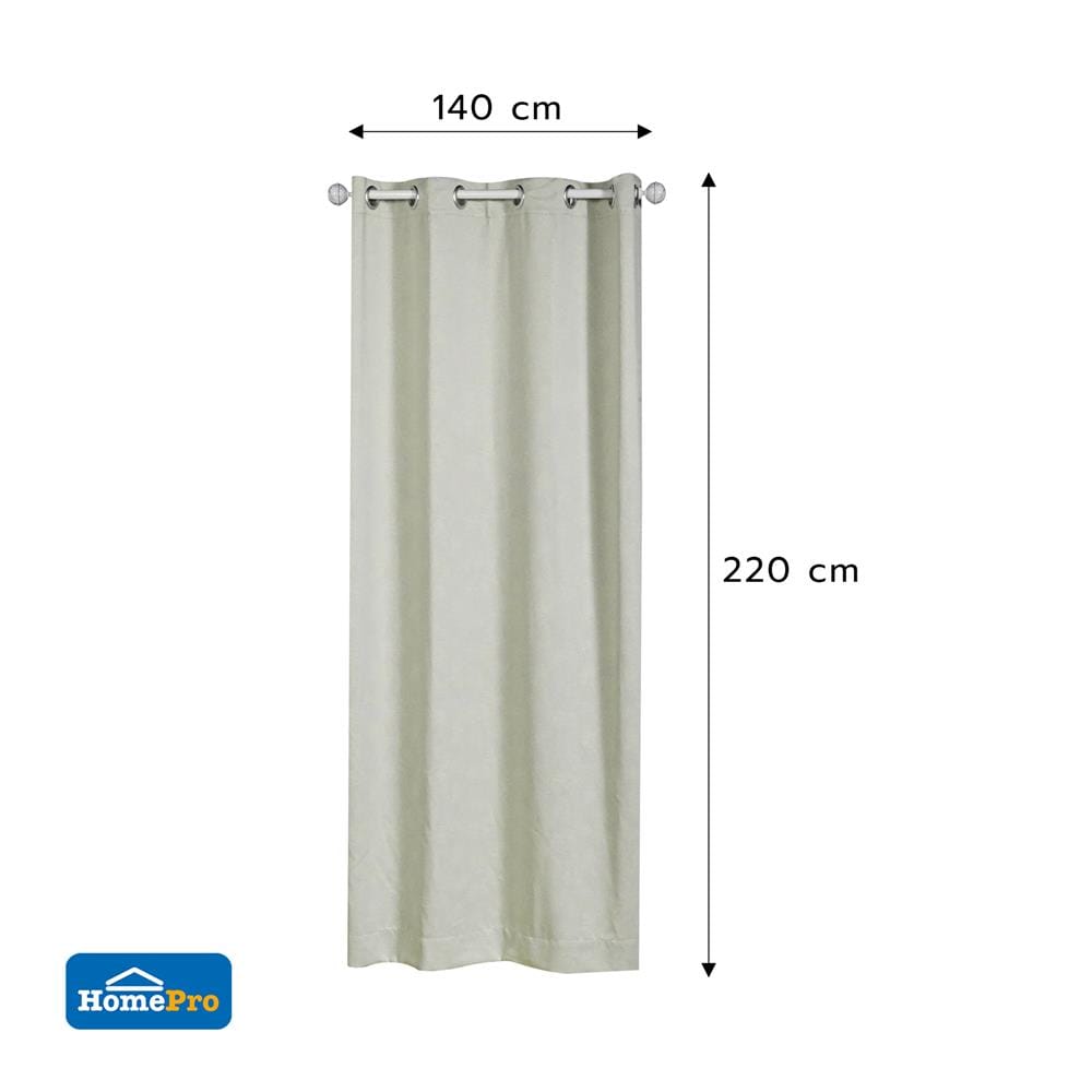 ผ้าม่าน EYELET HOME LIVING STYLE AVA UV 140x220 ซม. สีเขียว