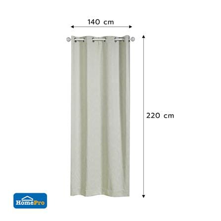 ผ้าม่าน EYELET HOME LIVING STYLE AVA UV 140x220 ซม. สีเขียว_6