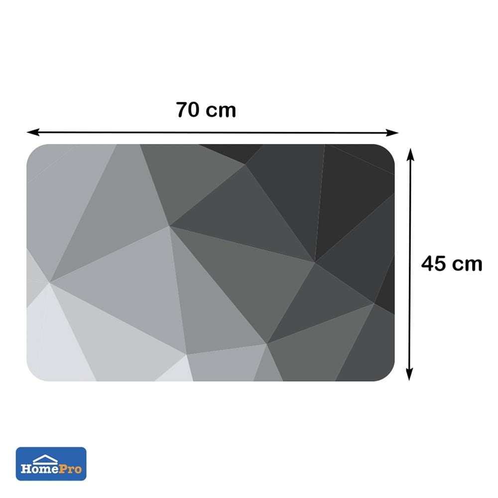 พรมพียู HOME LIVING STYLE NEXT 45x70 ซม. สีเทา