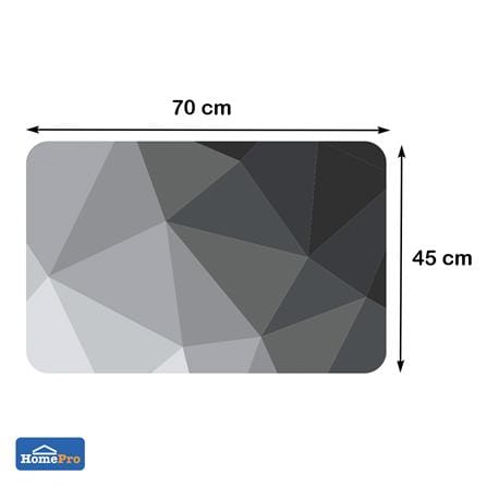 พรมพียู HOME LIVING STYLE NEXT 45x70 ซม. สีเทา_7