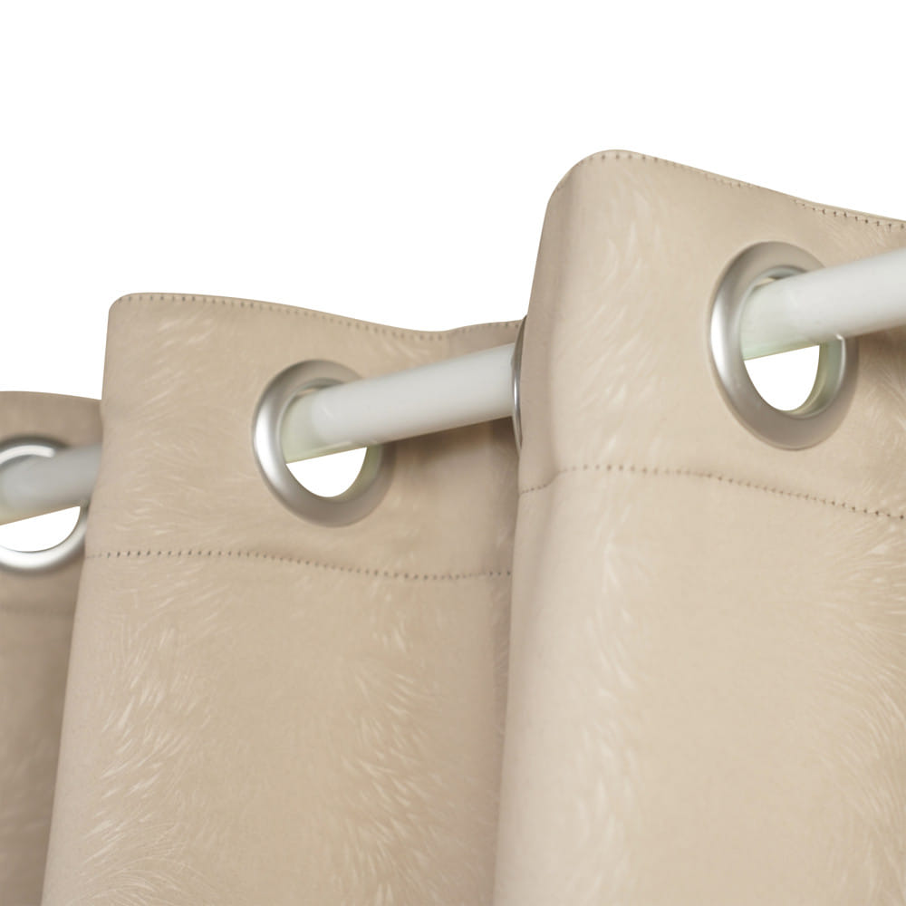 ผ้าม่าน EYELET HOME LIVING STYLE URENA UV 140x160 ซม. สีเบจ