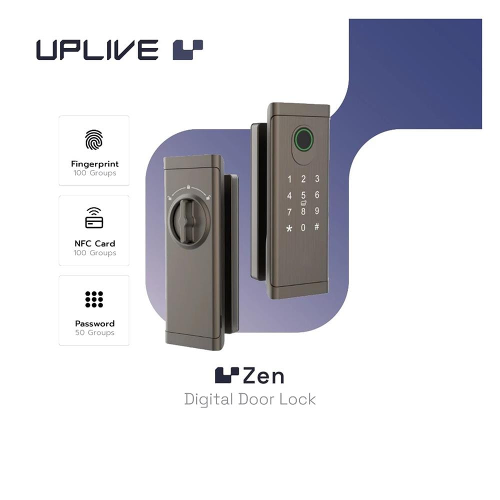 กลอนดิจิตอล UPLIVE SH-6501 (ZEN) สีน้ำตาล
