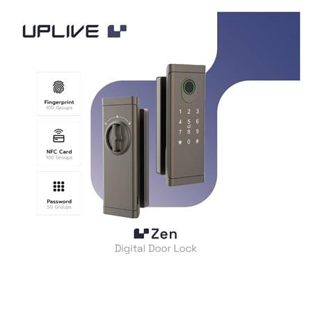 กลอนดิจิตอล UPLIVE SH-6501 (ZEN) สีน้ำตาล_3
