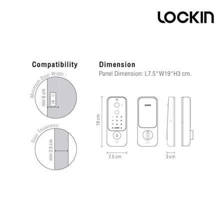 กลอนดิจิตอล LOCKIN VENO PLUS สีดำ_4