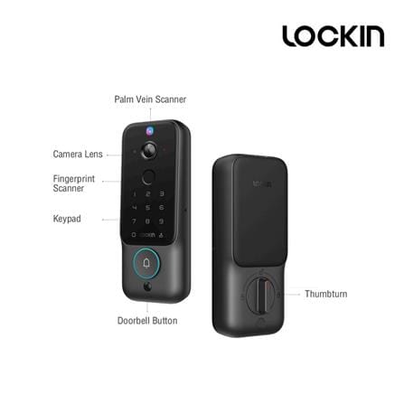 กลอนดิจิตอล LOCKIN VENO PLUS สีดำ_3