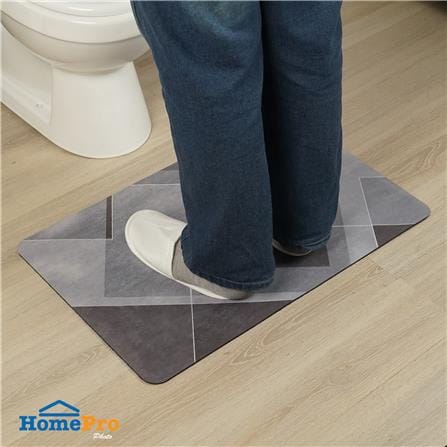 พรมพียู HOME LIVING STYLE META 45x70 ซม. สีเทา_4