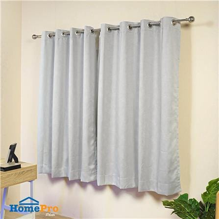 ผ้าม่าน EYELET HOME LIVING STYLE AVA UV 140x160 ซม. สีเทา_5