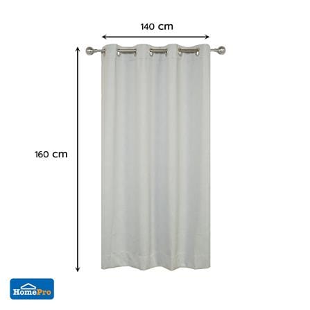 ผ้าม่าน EYELET HOME LIVING STYLE AVA UV 140x160 ซม. สีเทา_7