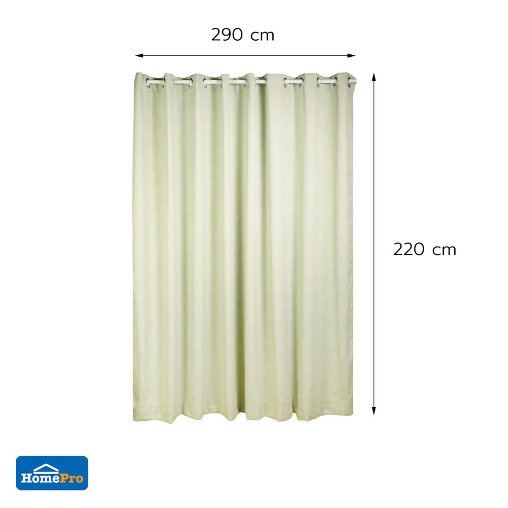 ผ้าม่าน EYELET HOME LIVING STYLE AVA UV 290x220 ซม. สีเขียว