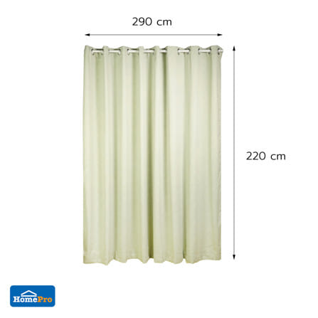 ผ้าม่าน EYELET HOME LIVING STYLE AVA UV 290x220 ซม. สีเขียว_8