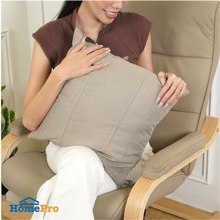 หมอนอิง HOME LIVING STYLE PLUSO 18x18 นิ้ว สีน้ำตาล_3