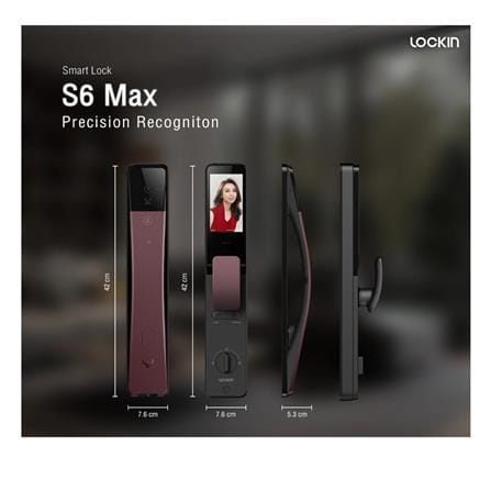 กลอนดิจิตอล LOCKIN S6 MAX สีม่วง_4