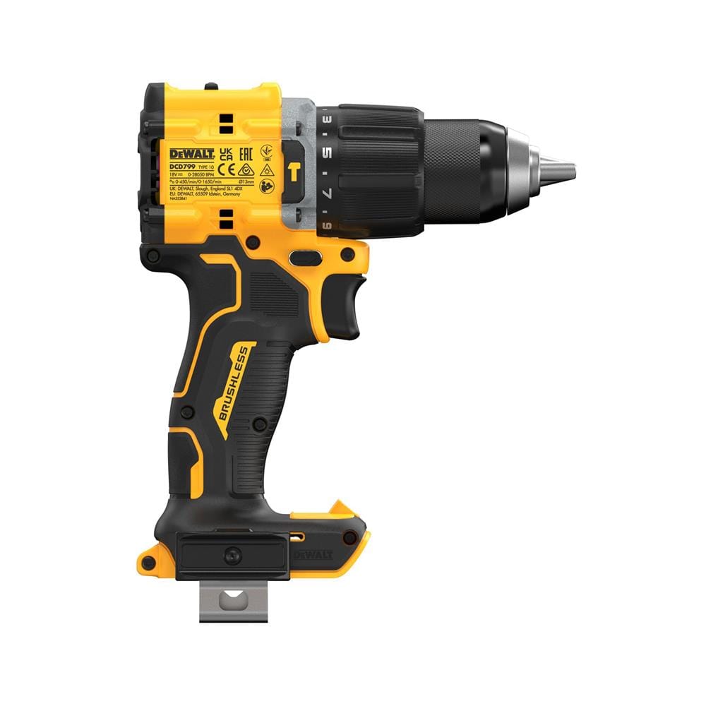 สว่านไร้สาย (เฉพาะตัวเครื่อง) DEWALT DCD799N-B1 18 โวลต์