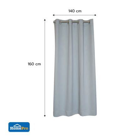 ผ้าม่าน EYELET HOME LIVING STYLE URENA UV 140x160 ซม. สีเทา_5