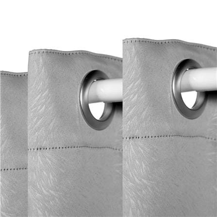 ผ้าม่าน EYELET HOME LIVING STYLE URENA UV 140x220 ซม. สีเทา_2