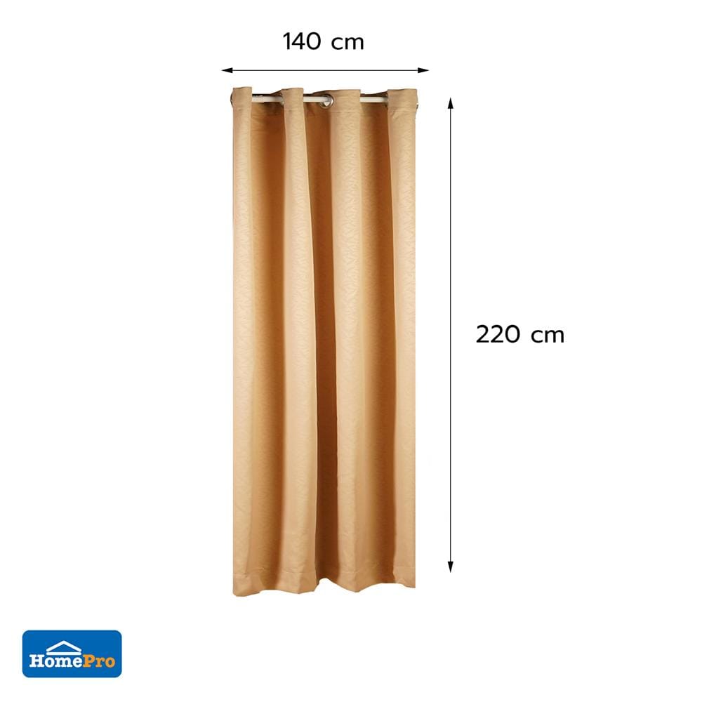 ผ้าม่าน EYELET HOME LIVING STYLE NOVA UV 140x220  ซม. สีน้ำตาล