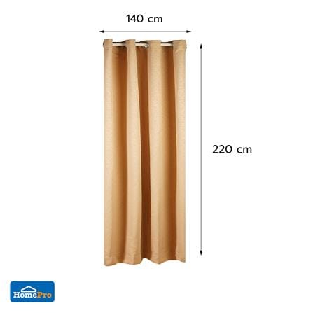 ผ้าม่าน EYELET HOME LIVING STYLE NOVA UV 140x220  ซม. สีน้ำตาล_6