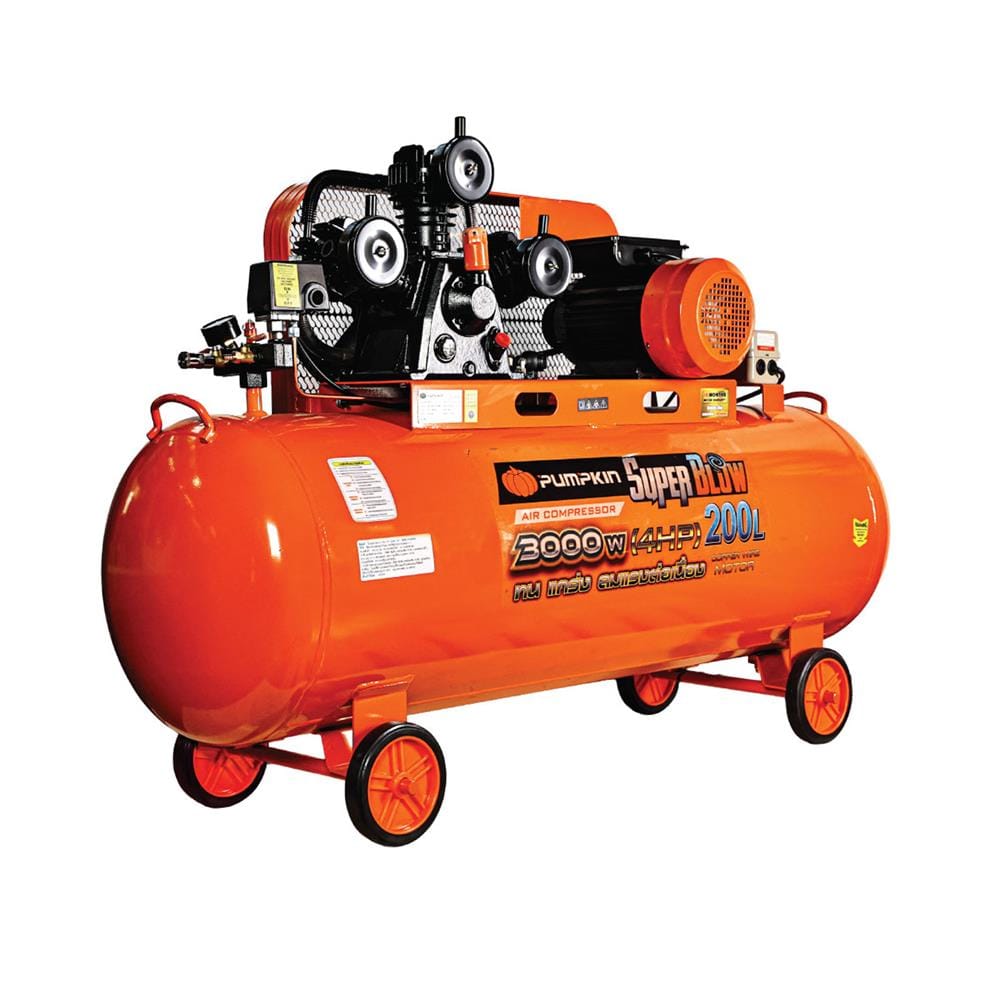 ปั๊มลมสายพาน PUMPKIN PTT-BC200L 4 แรงม้า 200 ลิตร