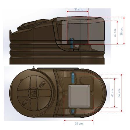 ถังเก็บน้ำ PP SMART PAK PRO 1000 ลิตร สีเบจ_3