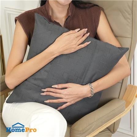หมอนอิง HOME LIVING STYLE PLUSO 18x18 นิ้ว สีเทา_3