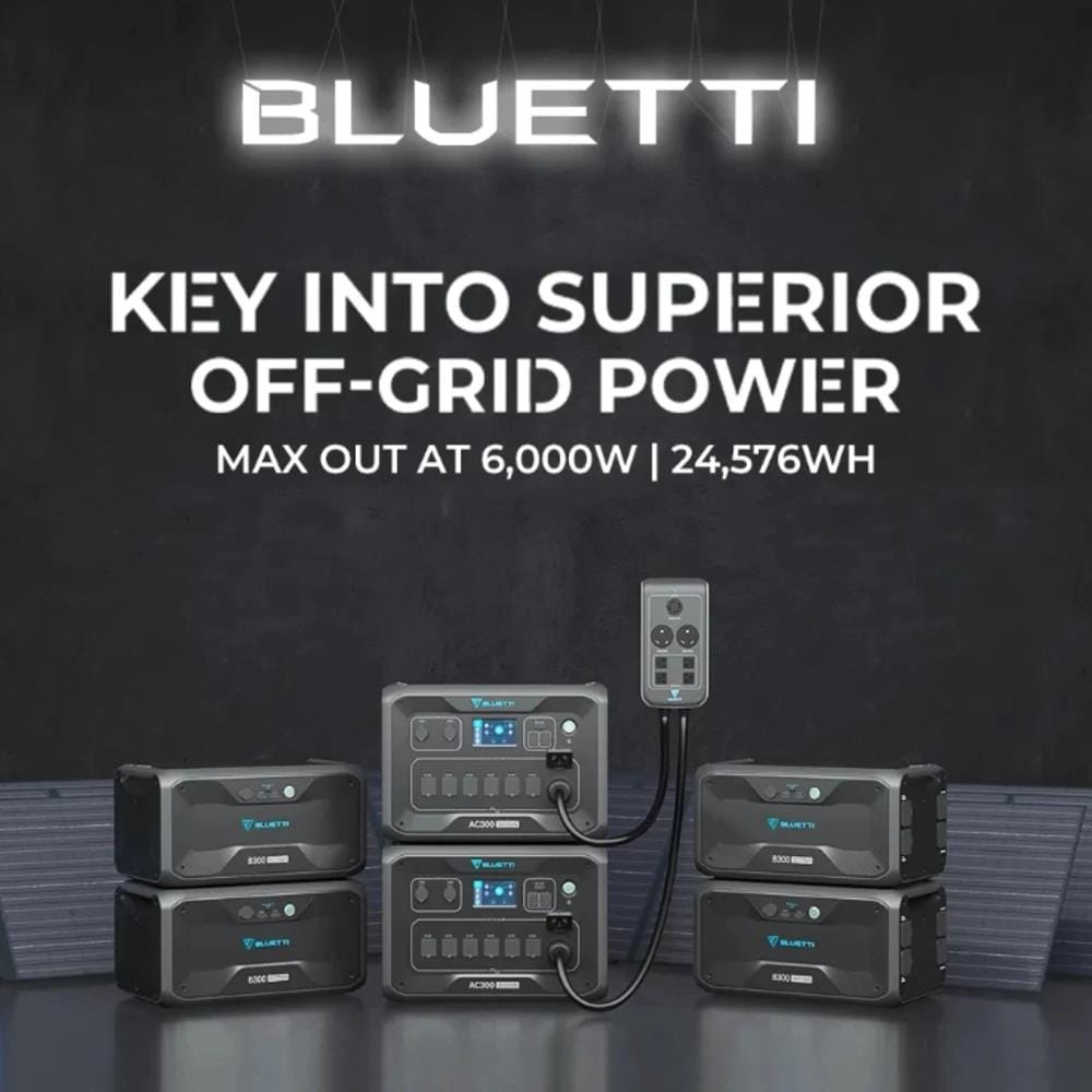 POWER BOX BLUETTI AC300+B300K 3000 วัตต์ สีดำ
