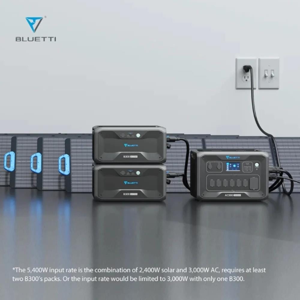 POWER BOX BLUETTI AC300+B300K 3000 วัตต์ สีดำ