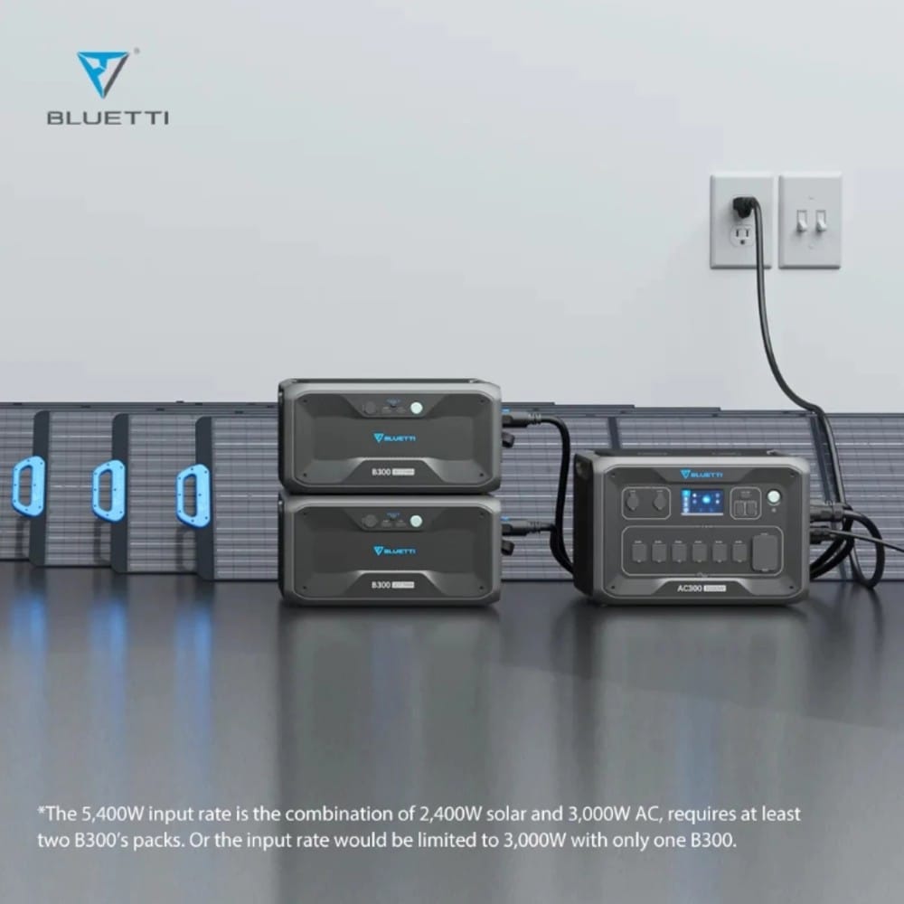 POWER BOX BLUETTI AC300+B300K 3000 วัตต์ สีดำ
