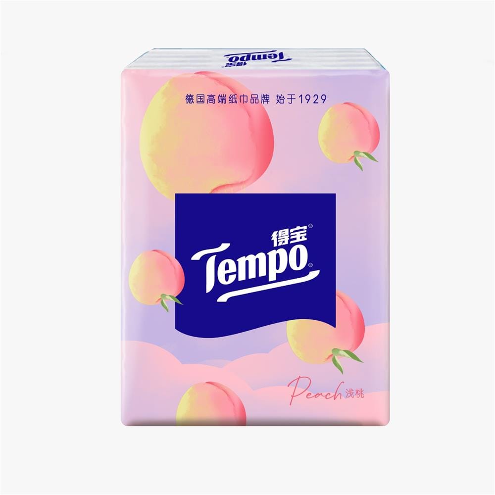 กระดาษเช็ดหน้า TEMPO PETIT HANKY PEACH 7 แผ่น (แพ็ก 12 ชิ้น)