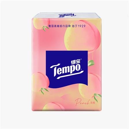 กระดาษเช็ดหน้า TEMPO PETIT HANKY PEACH 7 แผ่น (แพ็ก 12 ชิ้น)_1