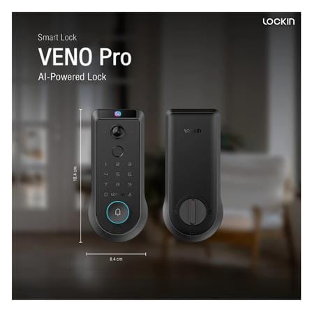 กลอนดิจิตอล LOCKIN VENO PRO สีดำ_8