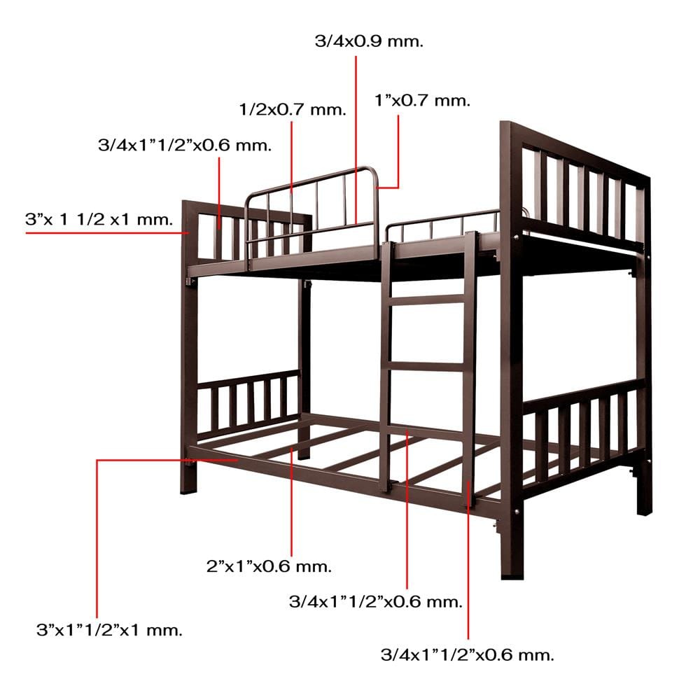 เตียง 2 ชั้น THAIBULL SST2F-0142 สีน้ำตาล