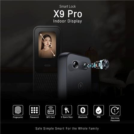 กลอนดิจิตอล LOCKIN X9 PRO สีดำ_3
