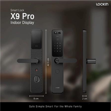 กลอนดิจิตอล LOCKIN X9 PRO สีดำ_7