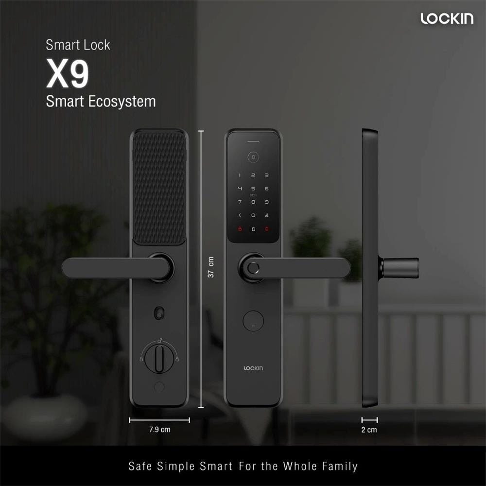 กลอนดิจิตอล LOCKIN X9 สีดำ