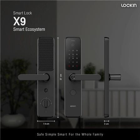 กลอนดิจิตอล LOCKIN X9 สีดำ_5