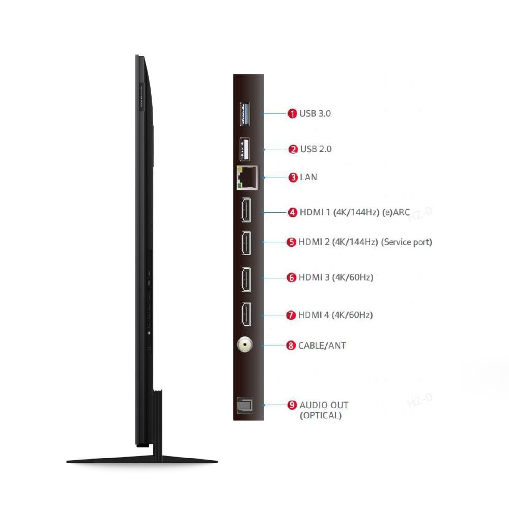 ทีวีอาร์จีบี มินิแอลอีดี 65 นิ้ว TCL (4K, RGB MINI LED, GOOGLE TV) 65RM7L