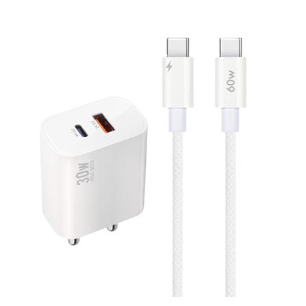 ชุดสายชาร์จ TYPE-C TO TYPE-C RIZZ RWC-332H 30W_0