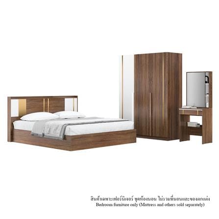 ชุดห้องนอน 6 ฟุต KONCEPT TIANA สี MOCHA WHITE_0