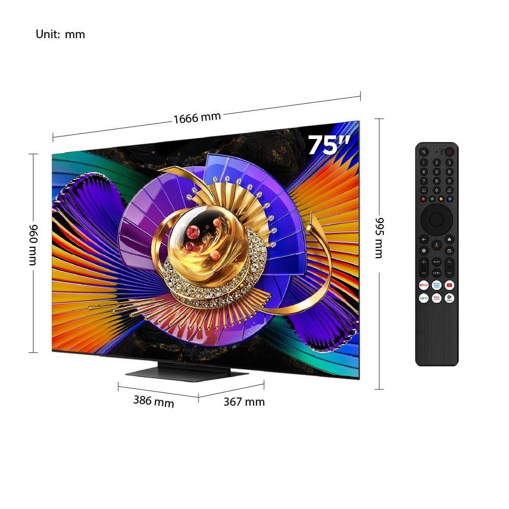 ทีวีเอสคิวดี มินิแอลอีดี 75 นิ้ว TCL (4K, SQD-MiniLED, GOOGLE TV) 75C7L
