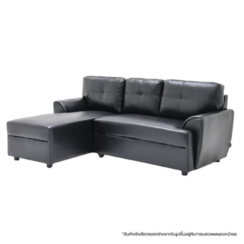 โซฟาเข้ามุมซ้าย SOFA SOLUTIONS RIOWAY 19251396 สีดำ