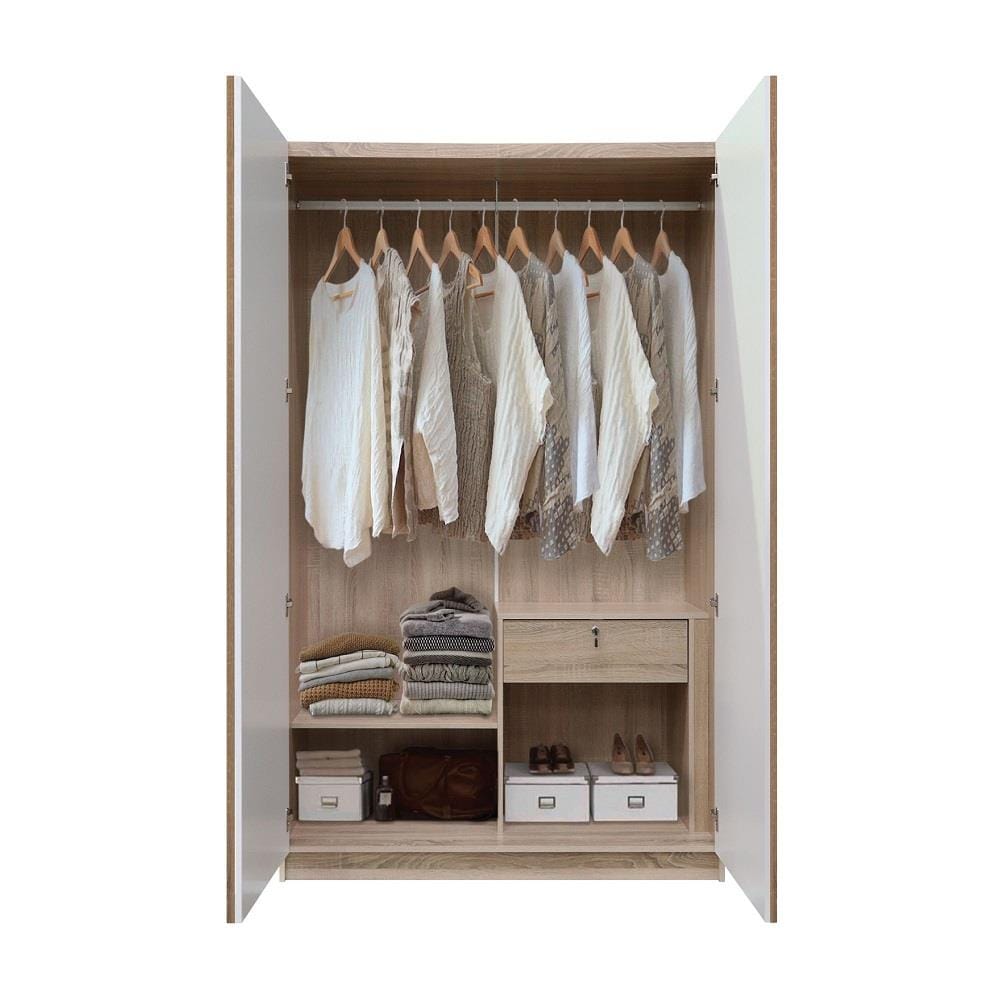 ชุดห้องนอน 5 ฟุต KONCEPT MARLIN สี OAK WHITE