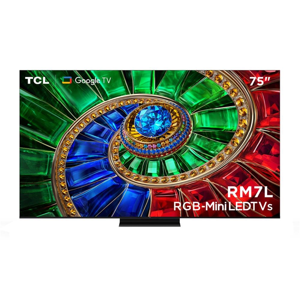 ทีวีอาร์จีบี มินิแอลอีดี 75 นิ้ว TCL (4K, RGB MINI LED, GOOGLE TV) 75RM7L