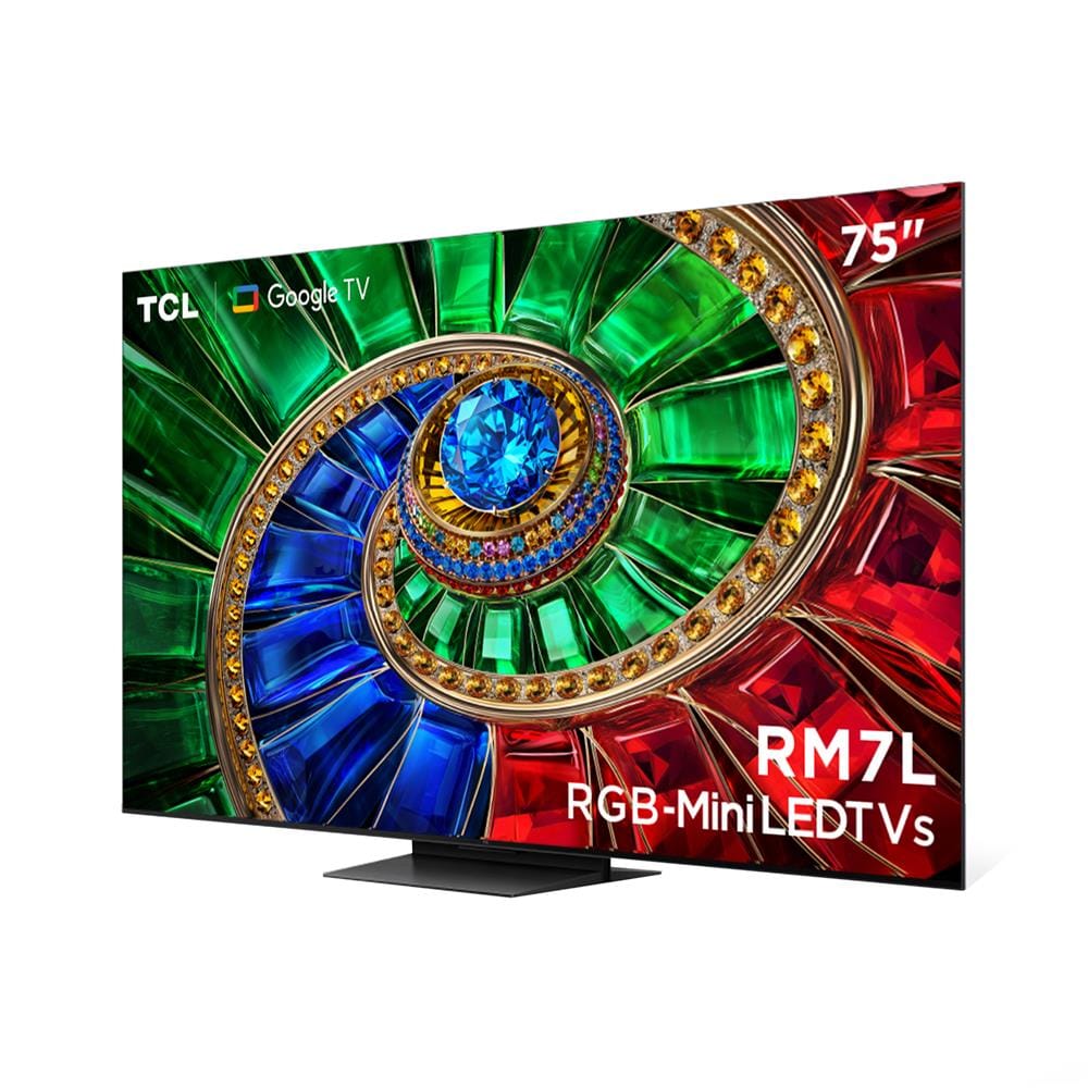 ทีวีอาร์จีบี มินิแอลอีดี 75 นิ้ว TCL (4K, RGB MINI LED, GOOGLE TV) 75RM7L