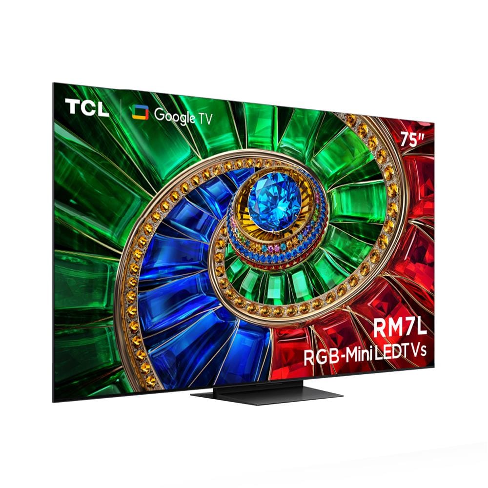 ทีวีอาร์จีบี มินิแอลอีดี 75 นิ้ว TCL (4K, RGB MINI LED, GOOGLE TV) 75RM7L
