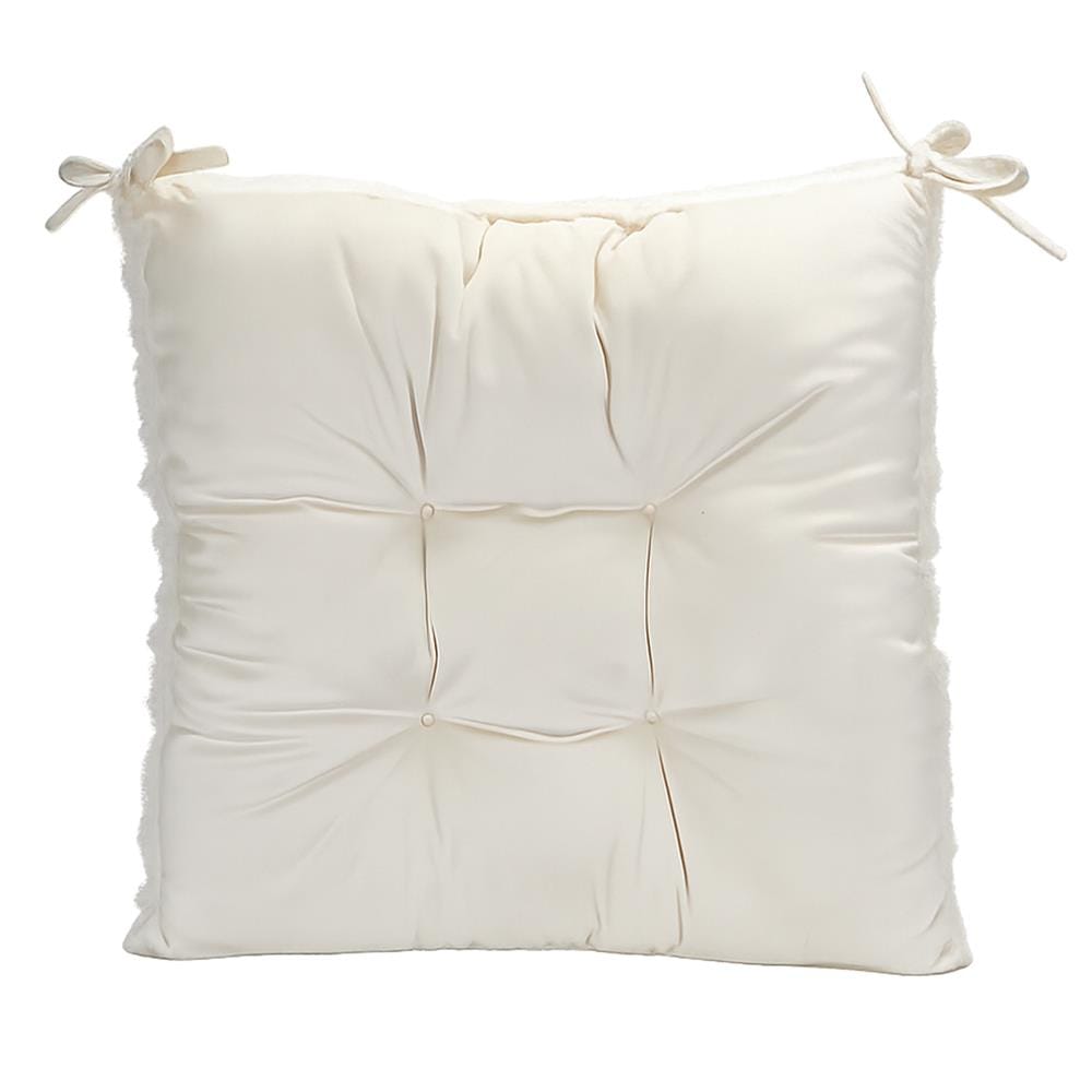 เบาะรองนั่ง HOME LIVING STYLE PREVA 17x17 นิ้ว สีขาว