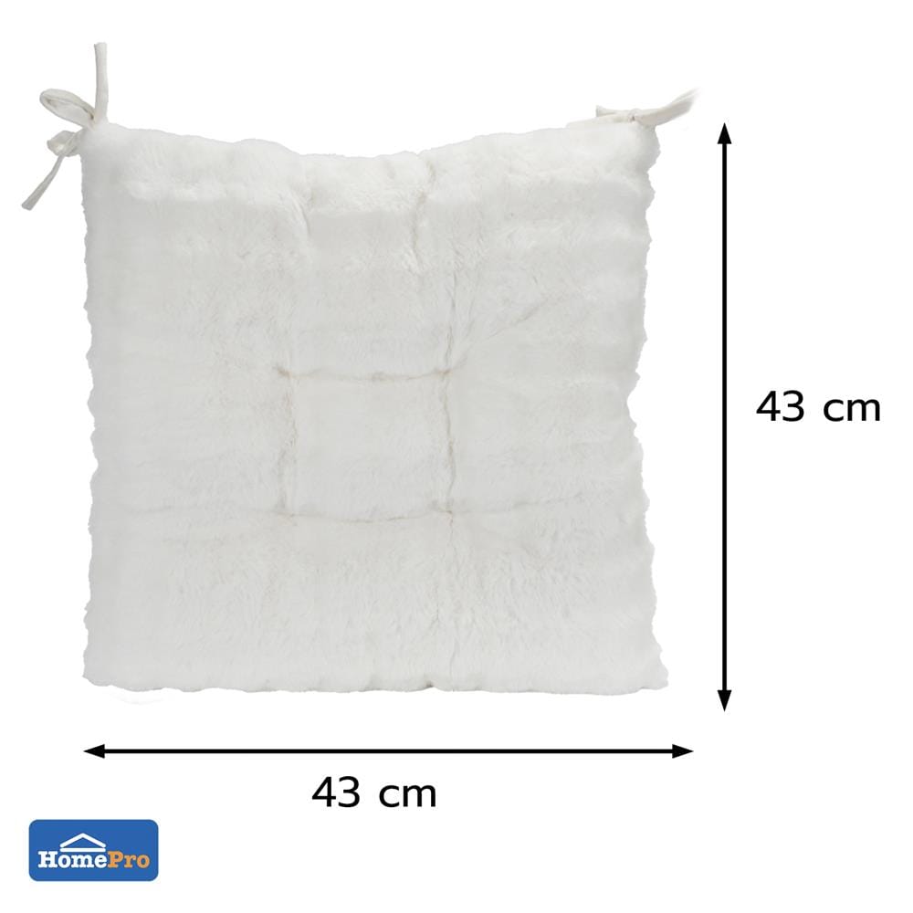 เบาะรองนั่ง HOME LIVING STYLE PREVA 17x17 นิ้ว สีขาว