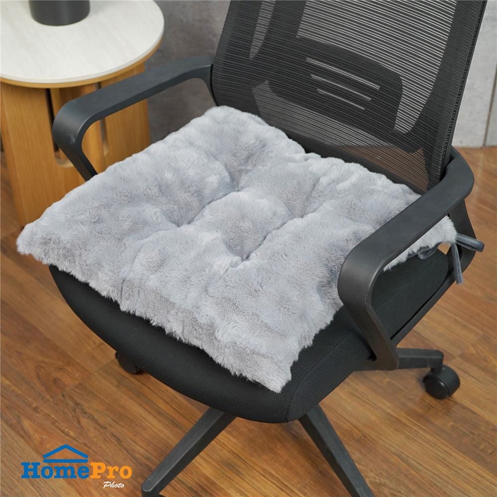 เบาะรองนั่ง HOME LIVING STYLE PREVA 17x17 นิ้ว สีเทา