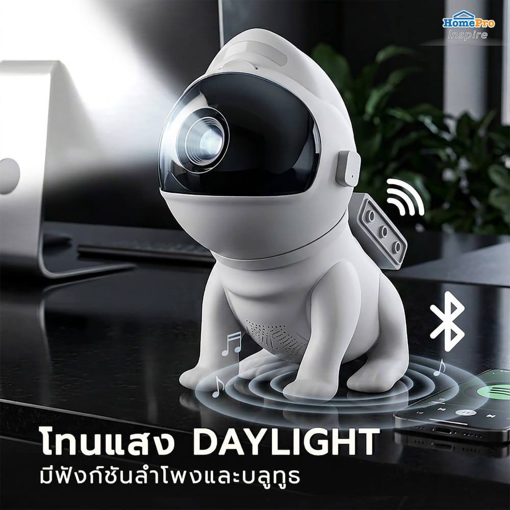 โคมไฟโปรเจคเตอร์ LED CARINI PJT PL02 10 วัตต์ สีขาว/ดำ