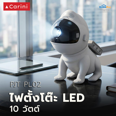 โคมไฟโปรเจคเตอร์ LED CARINI PJT PL02 10 วัตต์ สีขาว/ดำ_5