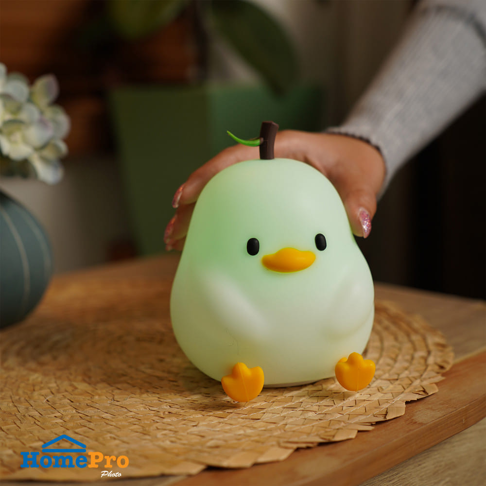 โคมไฟซิลิโคน เป็ดน้อย CARINI DUCK-PEAR 1.4 วัตต์ เปลี่ยนแสงได้ สีขาว/เหลือง